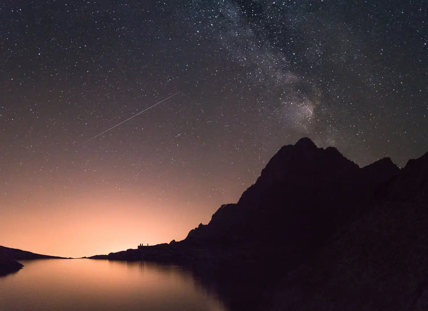 stars over the mountains in Colorado